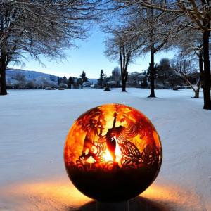 China Wood Burning Steel Fire Pit Rustic Red Or Customized Backyard Fire Pit factory