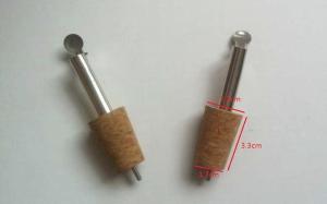 China Best Selling Stainless Steel Pourer with Cork for Ceramic/Olive Oil bottle factory