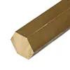 China C24000 C27000 Square Hexagon Brass Bar CuZn30 CuZn35 Round Copper Bar factory