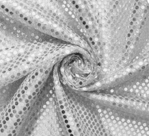 China Woven Round Metal Sequin Fabric / Metal Mesh Fabric Chainmail For Decoration factory