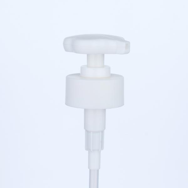 28/400 White Flower Shape Lotion Pump Head for Shower Gel Bottles and Shampoo