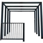Outdoor Metal Stair Railing For Black Balcony Patio Cast Iron