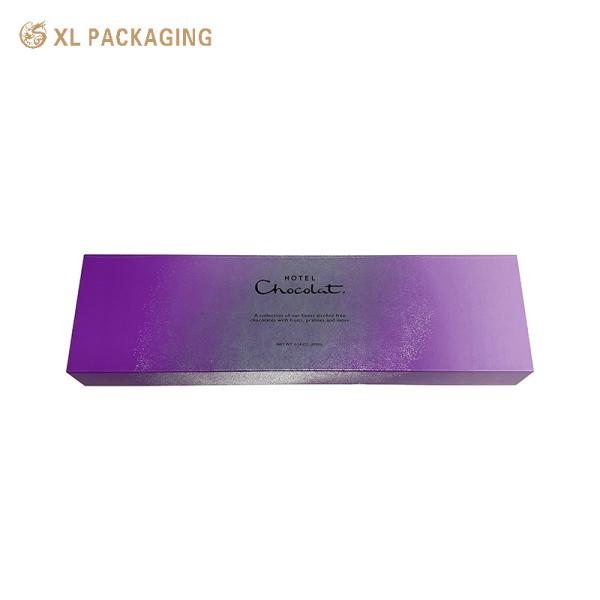 XL Packaging Custom Luxury Boxes Eco-Friendly Chocolate Truffle Packaging Box with White EVA Insert and Ribbon Accessary