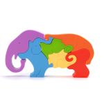 Elephant Shape Bpa Free Teether Baby Natural Rubber Silicone Stacks For Babies