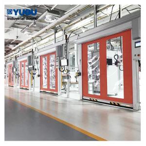 China Automatic PVC Fabric Curtain Rolling Shutter Door Quick Opening factory