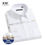 Four Seasons Work Blue Men's Long-Sleeved Shirt Pure Cotton and Liquid Ammonia