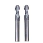 AITiN Coated 10mm R5*10*20*10*75 2 Flutes Ball End Mill for Machining Carbon