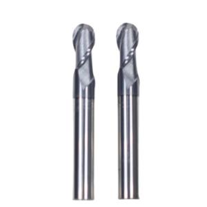 China AITiN Coated 10mm R5*10*20*10*75 2 Flutes Ball End Mill for Machining Carbon Steel Alloy Steel Stainless Steel Cast Iron factory