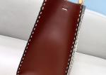 Stitching Womens Leather Tote Shopper Bag Blue With Single Shoulder Strap