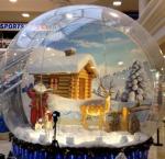 Snow Globe / Crystal Ball Inflatable Bubble Tent For Christmas Activities