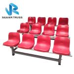 Practical School Football Aluminum Stadium Bleachers Movable Telescopic Seat