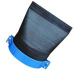 Customizable DN50 PN16 carbon steel clamp blowdown rubber check valve