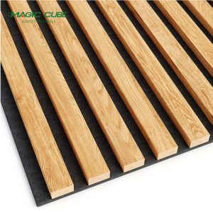China Modern Design Style MDF 27mm Pattern Polyester Pet Acoustic Panels for Wall Covering on sale