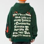 Factory Supplying Cotton Polyester Puff Print Hoodie 50 400GSM 3D Foam Print Men