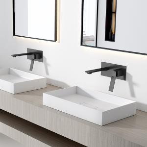 China ODM Single Lever Basin Mixer Chrome Matte Black Wall Mounted Taps factory