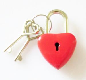 China Red Heart Shaped diary Lock for Stationery factory