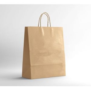 takeout kraft packaging bag with handle