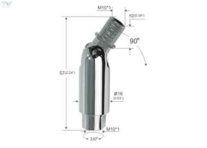 China Track Light Lamp Swivel Joint , Swivel Lamp Parts For Cosmetic Mirror factory