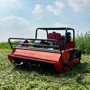 China HTM800 8HP Electric Automatic Lawn Mower Remote Control Crawler factory