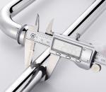 Hotel Round Tube Shower Door Glass Handle Seven And L Shaped High Strength