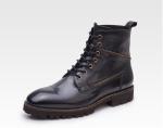 Autumn Brand Mens White Leather Boots Breathable Mens High Top Casual Shoes