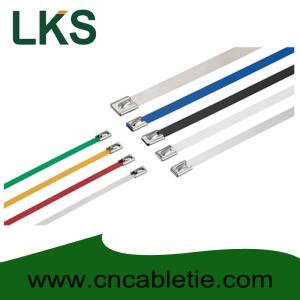 China 4.6*1000mm 316,304 grade building Ball-lock stainless steel cable tie factory