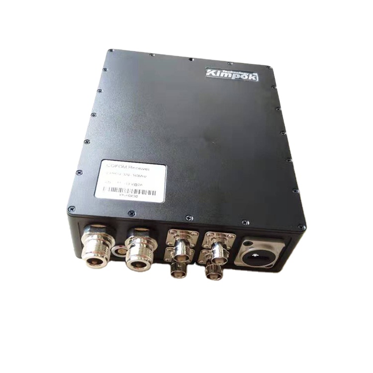 DC12.5V ≤1.1A Input High Power Radio Communication Drone COFDM HD Wireless Video Receiver H.264/H.265/MPEG-2 Compression