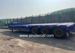 3 Axles Low Bed Semi Trailer SGS Standard With JOST 3.5 Kingpin