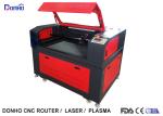 Black And Red Fabric Laser Cutting Machine with Honey Comb Table For Wood