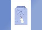 Blue Color Simple Office Work Uniforms Durable Anti - Wrinkle With Long Sleeve