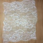 30cm wide 2017 New Fashion Lace Border/ underwear cotton lace edge in Ivory