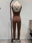 240gsm Yoga Sports Bra Legging Set TUV V Neck Jumpsuit Breathable