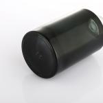 Eco friendly empty plastics luxury black 30ml hair oil serum perfume dropper