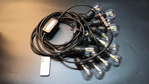 Warm White/Nature White Waterproof Outdoor S14 Edison Bulbs String Lights