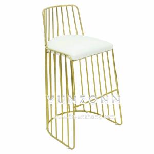 China Antique Vintage Stool Bar Pub Table Chair Set Stainless Steel Plywood Sponage factory