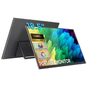 China Ultra Slim Ips Portable Usb C Touch Monitor 18.5 Inch 1080P HDR Travel Second Monitor factory