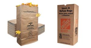 China Open Top Eco Friendly Grass Clipping Paper Bags For Garden Or Yard factory