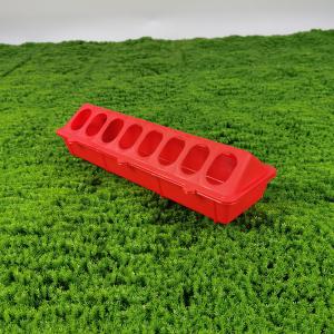 China Modern 30*11.5*7.2（Cm） Rectangle Poultry Feeding Trough Red / Yellow Safe Design Standard Capacity factory