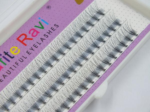 Beauty Salon Pre - Made Fan Eyelash Extensions , 0.07mm Volume 10D Eyelash