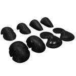 Flexible Black CE-certified PU Knee and Elbow Protectors for Bikers Customizable