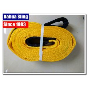 China Polyester Tow Truck Straps Without Hooks , Car Recovery Straps Flexible on sale