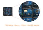 High Definition 6mm Outdoor LED Display Module / Full Color Waterproof LED