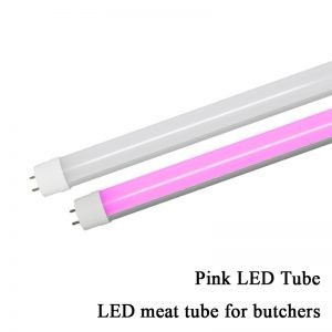 T8-MEAT - T8 2/3/4/5FT LED Red Meat Display Pink Coloured PC Tube 240V