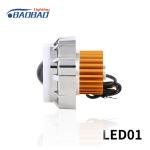 LED01 Double angel eye without fan motorcycle led headlight projector lens