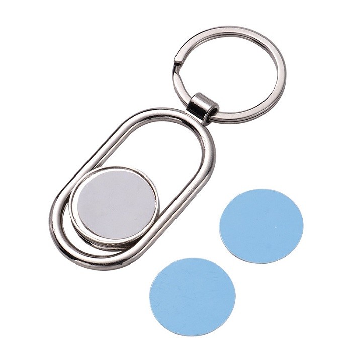 Doule-Sided Sublimation Metal Keyring Personalized Keychain For Sublimation Photos Printing