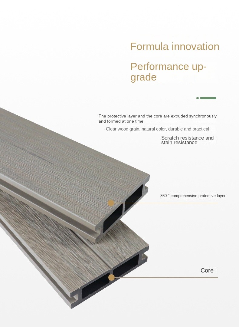 Wood Plastic Composite Interior WPC Panel 90x24.5mm Garden Railing Pergola Fence Wall Floor Inside For Decoration