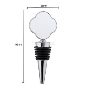 Multiple Shapes Sublimation Wine Bottle Stopper With Aluminum Insert Personalize