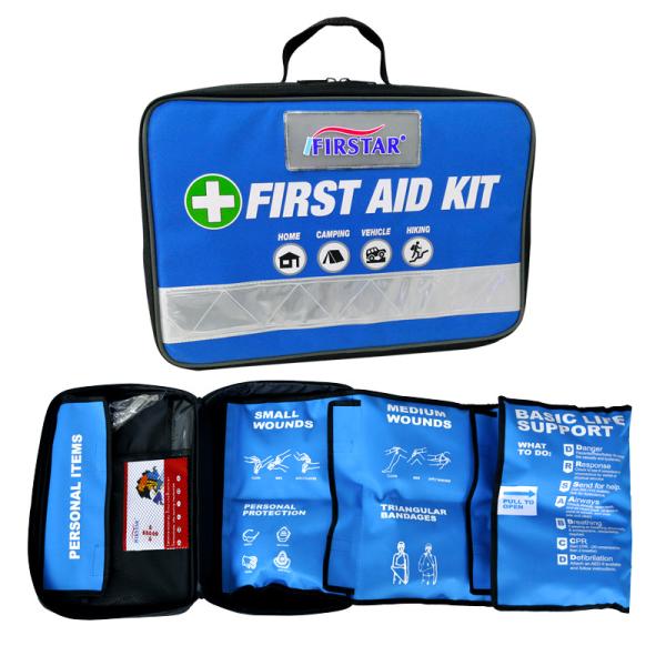 Hiking Camping First Aid Kit Blue Winter Day Hike Emergency Kit Backpacking