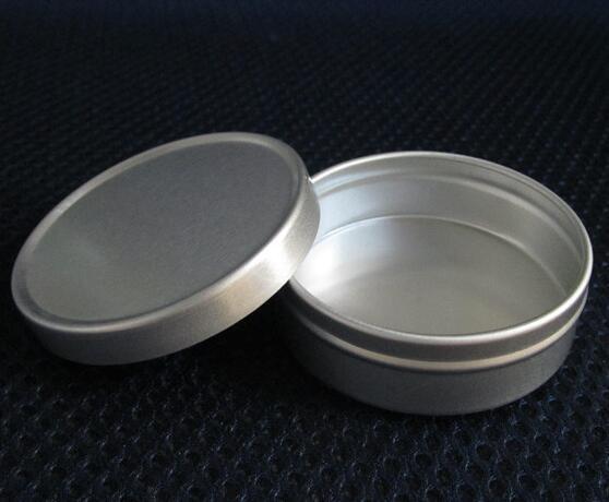 Aluminum Round Cosmetic Packaging/Cream Jar /Aluminum Jars With Press Cap-25G &