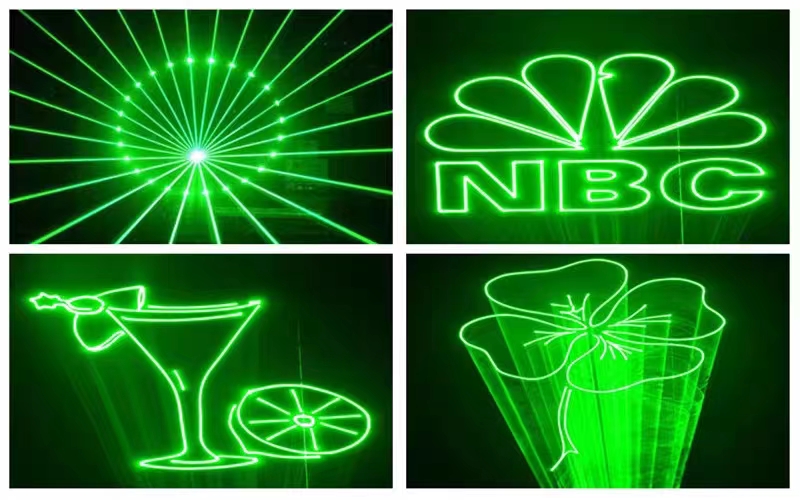 IP33 Rated Multi Laser Light Mini 3W RGB For Outdoors Full Color Animation Disco